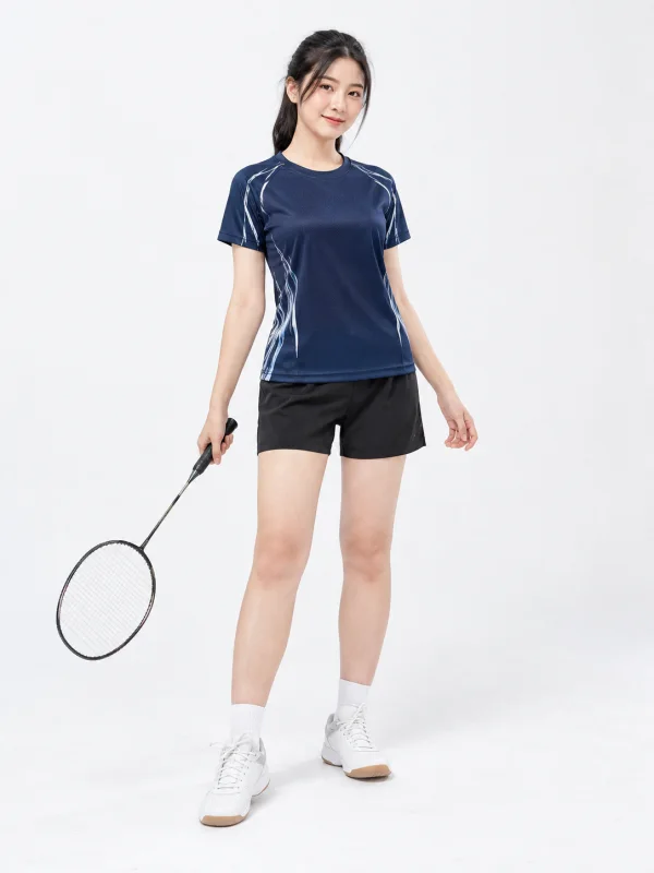 Áo Cầu Lông Pickleball Bóng Chuyền Nam Nữ Màu Xanh Than