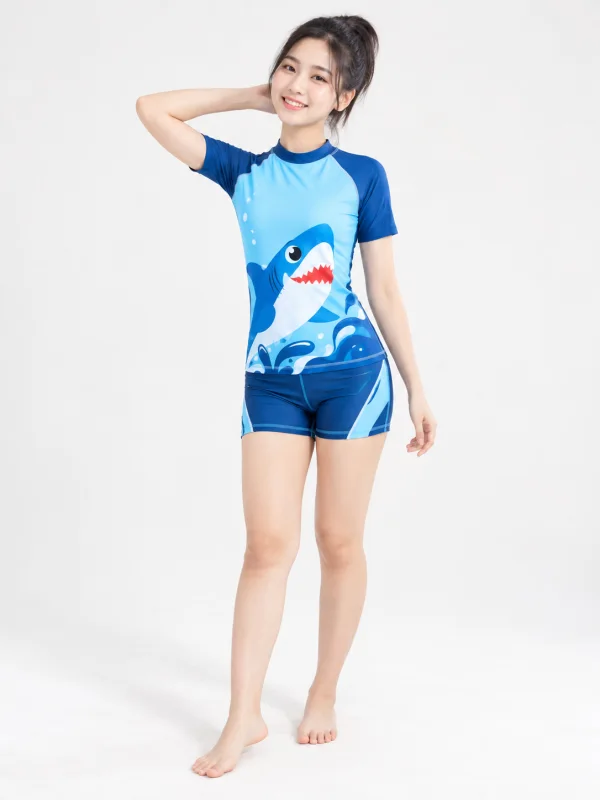 Bộ Bơi Trẻ Em Cá Mập Xanh