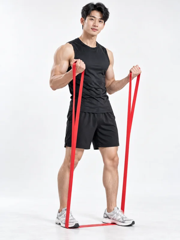 Dây Tập Thể Dục Đàn Hồi Cao Cấp Màu Đỏ