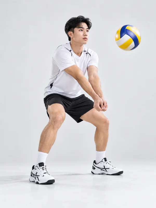 Giày Bóng Chuyền Trắng Đen
