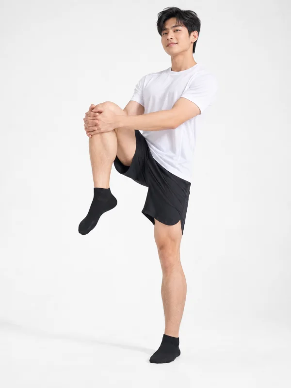 Tất Thể Thao Cổ Ngắn Đen